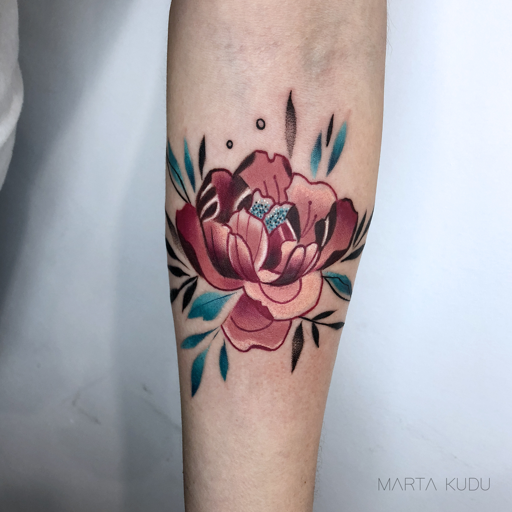 Miss Peonia Semi-Permanent Tattoo. Lasts 1-2 weeks. Painless and easy to  apply. Organic ink. Browse more or create your own. | Inkbox™ |  Semi-Permanent Tattoos